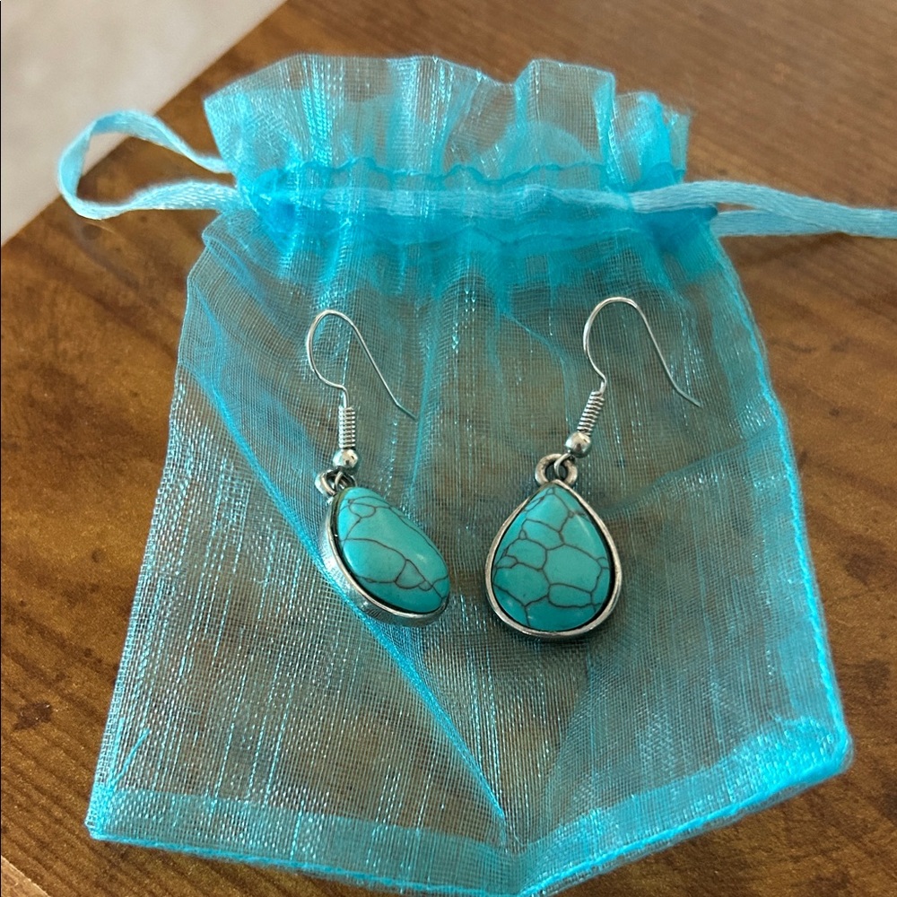 Turquoise Teardrop Earrings